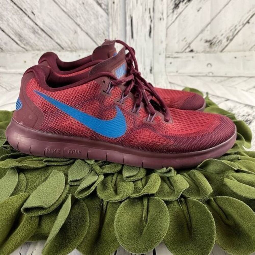 Free Run 2 Trainers 880839-600 Red Running Shoes Sneakers Size 8